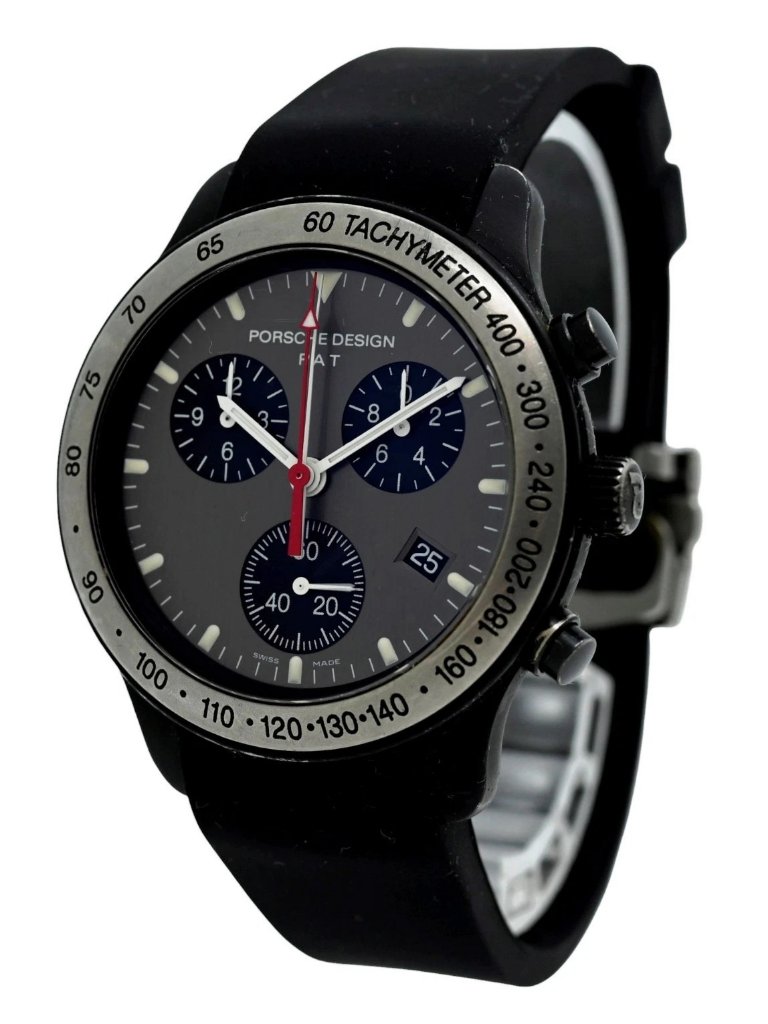 Porsche Design By Eterna 40mm Mens Chronograph Titanium Watch Ref 661014